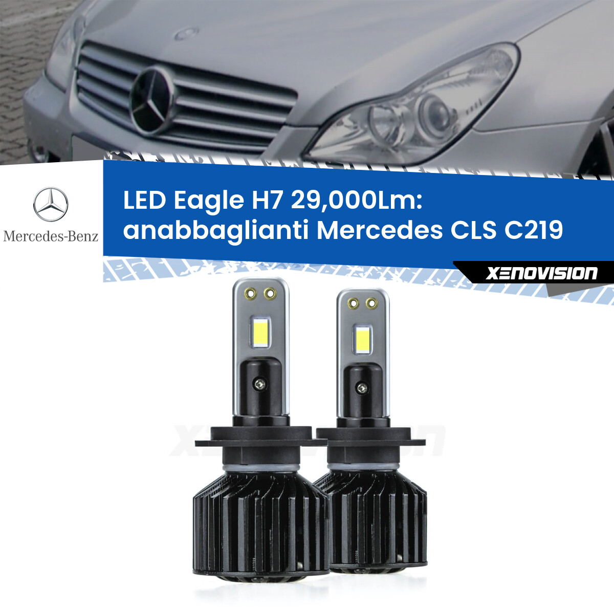 Anabbaglianti LED H7 29,000Lm per Fiat Tipo 356 fari lenticolari