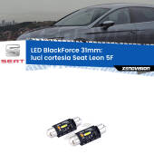Luci Cortesia LED per Seat Leon 5F posteriori: BlackForce C5W 31mm