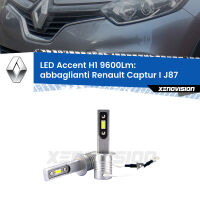 Abbaglianti LED H1 9600Lm per Renault Captur I J87 prima serie