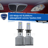 Abbaglianti LED H3 15,000Lm per Lancia Ypsilon 843 2003-2011 FINE SERIE: NO GARANZIA