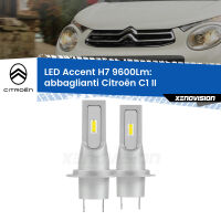 Abbaglianti LED H7 9600Lm per Citroën C1 II 2014in poi