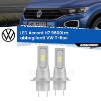 Abbaglianti LED H7 9600Lm per VW T-Roc  2017 in poi