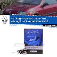 Abbaglianti LED HB3 22,000Lm per Renault Clio II Mk2 a parabola doppia