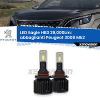 Abbaglianti LED HB3 29,000Lm per Peugeot 3008 Mk2 2016 in poi