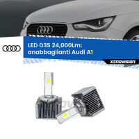 Anabbaglianti LED D3S per Audi A1  2010 - 2018 24,000Lumen Canbus