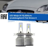 Anabbaglianti LED H1 15,000Lm per Fiat Bravo II  2006 - 2014 FINE SERIE: NO GARANZIA