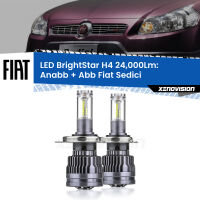 Anabbaglianti LED H4 24,000Lm per Fiat Sedici  2006 - 2014