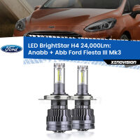 Anabbaglianti LED H4 24,000Lm per Ford Fiesta III Mk3 1989 - 1995