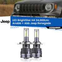 Anabbaglianti LED H4 24,000Lm per Jeep Renegade  2014 in poi