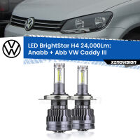 Anabbaglianti LED H4 24,000Lm per VW Caddy III  2010 - 2015