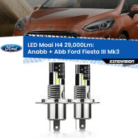 Anabbaglianti LED H4 29,000Lm per Ford Fiesta III Mk3 1989 - 1995