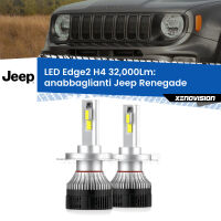 Anabbaglianti LED H4 32,000Lm per Jeep Renegade  2014 in poi