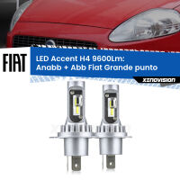 Anabbaglianti LED H4 9600Lm per Fiat Grande punto  2005 - 2018