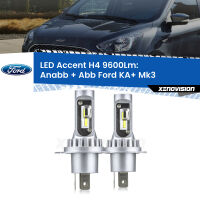 Anabbaglianti LED H4 9600Lm per Ford KA+ Mk3 2014 - 2018