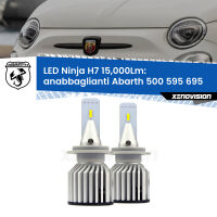 Anabbaglianti LED H7 15,000Lm per Abarth 500 595 695  2008 - 2015 FINE SERIE: NO GARANZIA