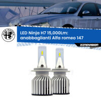 Anabbaglianti LED H7 15,000Lm per Alfa romeo 147  2000 - 2010 FINE SERIE: NO GARANZIA