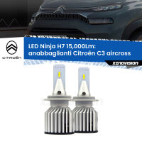 Anabbaglianti LED H7 15,000Lm per Citroën C3 aircross  2017 in poi FINE SERIE: NO GARANZIA