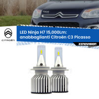 Anabbaglianti LED H7 15,000Lm per Citroën C3 Picasso  2009 - 2016 FINE SERIE: NO GARANZIA