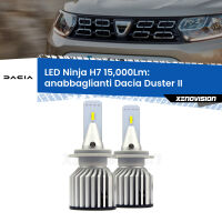 Anabbaglianti LED H7 15,000Lm per Dacia Duster II 2017 in poi FINE SERIE: NO GARANZIA