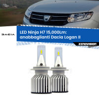 Anabbaglianti LED H7 15,000Lm per Dacia Logan II a parabola doppia FINE SERIE: NO GARANZIA