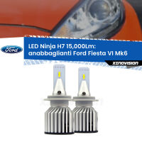 Anabbaglianti LED H7 15,000Lm per Ford Fiesta VI Mk6 faro lenticolare FINE SERIE: NO GARANZIA