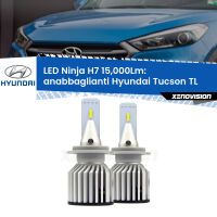 Anabbaglianti LED H7 15,000Lm per Hyundai Tucson TL 2015 - 2021 FINE SERIE: NO GARANZIA