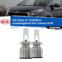 Anabbaglianti LED H7 15,000Lm per KIA Carens III RP 2012 - 2021 FINE SERIE: NO GARANZIA