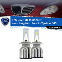 Anabbaglianti LED H7 15,000Lm per Lancia Ypsilon 843 2003 - 2011 FINE SERIE: NO GARANZIA