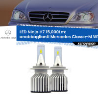 Anabbaglianti LED H7 15,000Lm per Mercedes Classe-M W163 1998 - 2005 FINE SERIE: NO GARANZIA