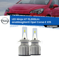 Anabbaglianti LED H7 15,000Lm per Opel Corsa E X15 2014 - 2019 FINE SERIE: NO GARANZIA