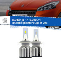 Anabbaglianti LED H7 15,000Lm per Peugeot 208  2012 - 2018 FINE SERIE: NO GARANZIA