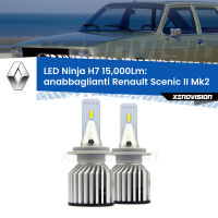 Anabbaglianti LED H7 15,000Lm per Renault Scenic II Mk2 2003 - 2008 FINE SERIE: NO GARANZIA