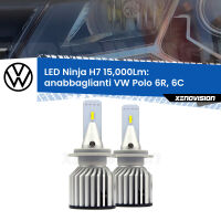 Anabbaglianti LED H7 15,000Lm per VW Polo 6R, 6C lenticolare FINE SERIE: NO GARANZIA