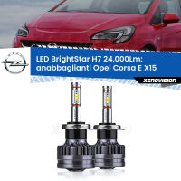 Anabbaglianti LED H7 24,000Lm per Opel Corsa E X15 2014 - 2019