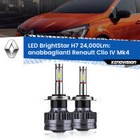 Anabbaglianti LED H7 24,000Lm per Renault Clio IV Mk4 2012 - 2018