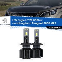 Anabbaglianti LED H7 29,000Lm per Peugeot 3008 Mk2 2016 in poi