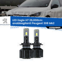 Anabbaglianti LED H7 29,000Lm per Peugeot 308 Mk2 fari a parabola