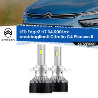 Anabbaglianti LED H7 34,000Lm per Citroën C4 Picasso II 2013 in poi