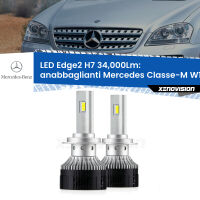 Anabbaglianti LED H7 34,000Lm per Mercedes Classe-M W164 2005 - 2011