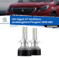 Anabbaglianti LED H7 34,000Lm per Peugeot 2008 Mk1 2013 - 2018