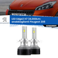 Anabbaglianti LED H7 34,000Lm per Peugeot 208  2012 - 2018