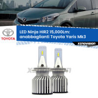 Anabbaglianti LED HIR2 15,000Lm per Toyota Yaris Mk3 fari lenticolari FINE SERIE: NO GARANZIA