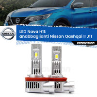 Anabbaglianti LED Nissan Qashqai II J11 2014 in poi H11 Nava