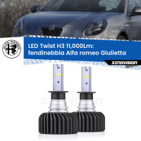 Fendinebbia LED Alfa romeo Giulietta  2010 in poi: H3 11,000Lm FINE SERIE: NO GARANZIA