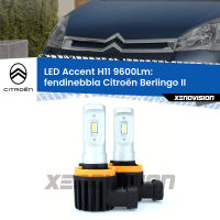 Fendinebbia LED H11 9600Lm per Citroën Berlingo II con luci svolta FINE SERIE: NO GARANZIA