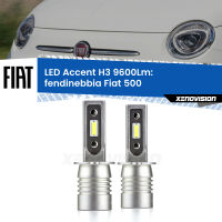 Fendinebbia LED H3 9600Lm per Fiat 500  2007 - 2022