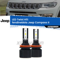 Fendinebbia LED Jeep Compass II 2017 in poi: Twist 11,000Lm