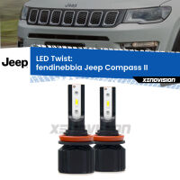 Fendinebbia LED Jeep Compass II 2017 in poi: Twist 11,000Lm