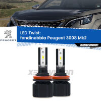 Fendinebbia LED Peugeot 3008 Mk2 2016 in poi: Twist 11,000Lm