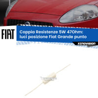 Fiat Grande punto  2005-2018: Resistenze Spegnispia 5W Economica per Luci posizione  (Coppia)